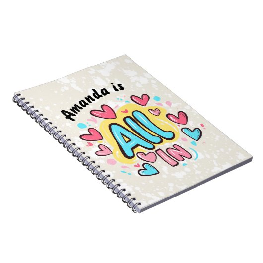 "Alles in graffiti-stijl" Notitieboek (Rechterzijde)