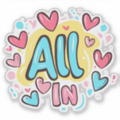 "Alles in graffiti-stijl" Sticker (Voorkant)