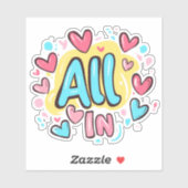 "Alles in graffiti-stijl" Sticker (Vel)