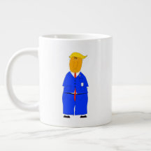 Alles in het leven is geluk Donald Trump koffiemok