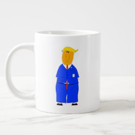 Alles in het leven is geluk Donald Trump koffiemok Grote Koffiekop