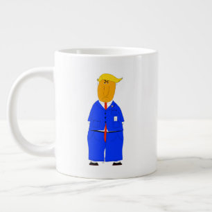 Alles in het leven is geluk Donald Trump koffiemok Grote Koffiekop