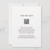 Alles in One Modern Boho Mudcloth Monogram Weddens Kaart (Achterkant)