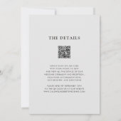 Alles in One Modern Boho Mudcloth Monogram Weddens Kaart (Achterkant)