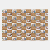 Alles in script 6 FotoKerstmis Inpakpapier Vel (Voorkant)