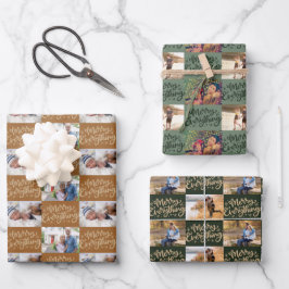 Alles in script 6 FotoKerstmis Inpakpapier Vel