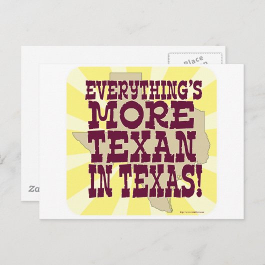 Alles in Texas. Briefkaart (Voorkant / Achterkant)