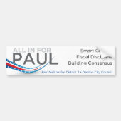 Alles in voor Paul Bumpersticker (Voorkant)