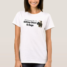 Alles Ingepakt in Kerstvreugde & Woede met Katten T-shirt