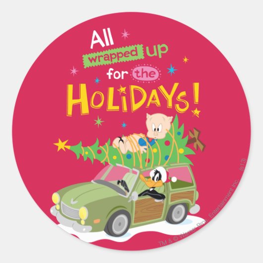 Alles Ingepakt Ronde Sticker (Voorkant)