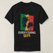 Alles Irie Reggae Theme Jamaicaans T-shirt (Design voorkant)