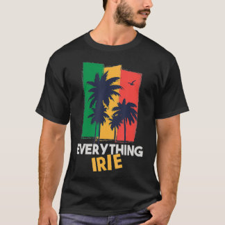 Alles Irie Reggae Theme Jamaicaans T-shirt