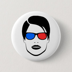 Alles is 3D Ronde Button 5,7 Cm