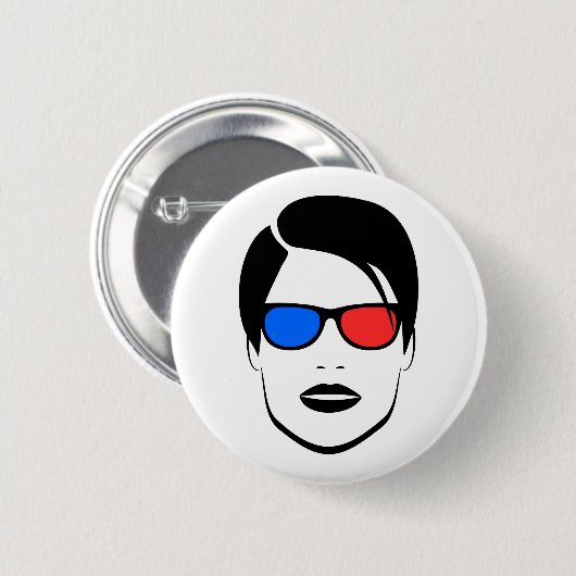 Alles is 3D Ronde Button 5,7 Cm (Voorkant /achterkant)