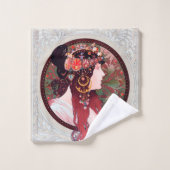 Alles is Alphonse Mucha Bad Handdoek (Wasdoekje)