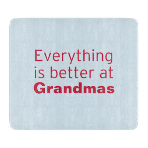 Alles is beter bij oma snijplank