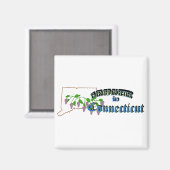 Alles is beter in Connecticut Magnet (Voorkant / Achterkant)