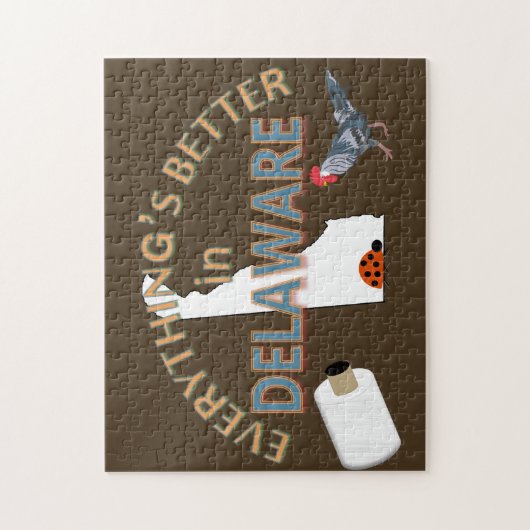 Alles is beter in Delaware Puzzle Legpuzzel (Verticaal)