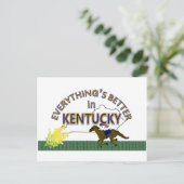 Alles is beter in Kentucky Briefkaart (Staand voorkant)