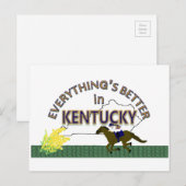 Alles is beter in Kentucky Briefkaart (Voorkant / Achterkant)