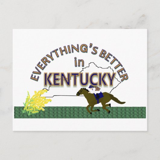 Alles is beter in Kentucky Briefkaart (Voorkant)