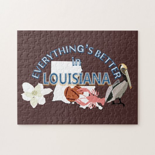 Alles is beter in Louisiana Puzzle Legpuzzel (Horizontaal)