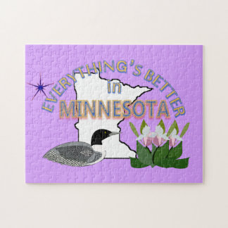 Alles is beter in Minnesota Puzzle Legpuzzel