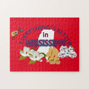 Alles is beter in Mississippi Puzzle Legpuzzel