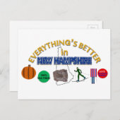 Alles is beter in New Hampshire Briefkaart (Voorkant / Achterkant)