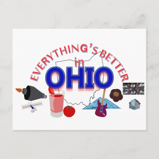 Alles is beter in Ohio Briefkaart (Voorkant)