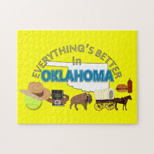 Alles is beter in Oklahoma Puzzle Legpuzzel (Horizontaal)