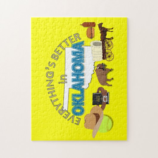 Alles is beter in Oklahoma Puzzle Legpuzzel (Verticaal)