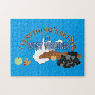 Alles is Beter in Raadsel het West- van Virginia Legpuzzel