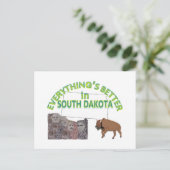 Alles is beter in South Dakota Briefkaart (Staand voorkant)