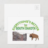Alles is beter in South Dakota Briefkaart (Voorkant / Achterkant)
