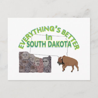Alles is beter in South Dakota Briefkaart