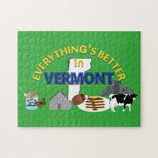 Alles is beter in Vermont Puzzle Legpuzzel (Horizontaal)