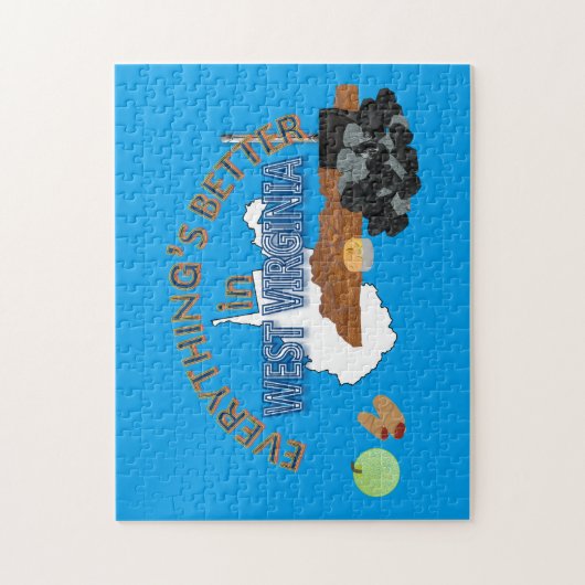Alles is beter in West Virginia Puzzle Legpuzzel (Verticaal)