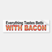 Alles is beter met Bacon grappige sticker (Voorkant)