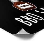 Alles is beter met bbq-saus t-shirt - bbq poster (Hoek)