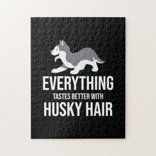 Alles is beter met Husky Hair Legpuzzel (Verticaal)