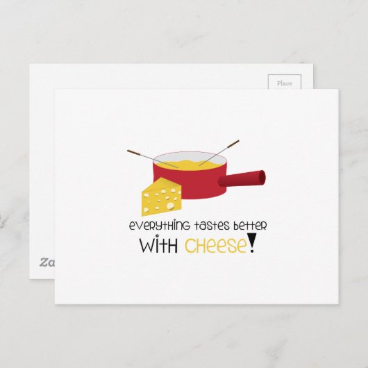 Alles is beter met kaas! briefkaart (Voorkant / Achterkant)