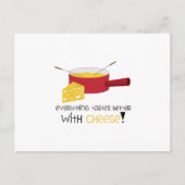 Alles is beter met kaas! briefkaart (Voorkant)