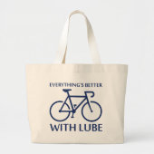 Alles is beter met Lube Grote Tote Bag (Voorkant)