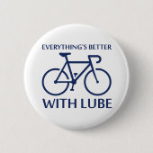 Alles is beter met Lube Ronde Button 5,7 Cm (Voorkant)