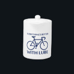 Alles is beter met Lube Theepot<br><div class="desc">Ja, het gaat zonder gezegde. Al je wrijving-y onderdelen werken beter met lube. Werkt onder andere voor de fiets.</div>
