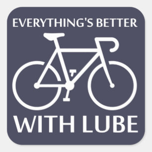 Alles is beter met Lube Vierkante Sticker