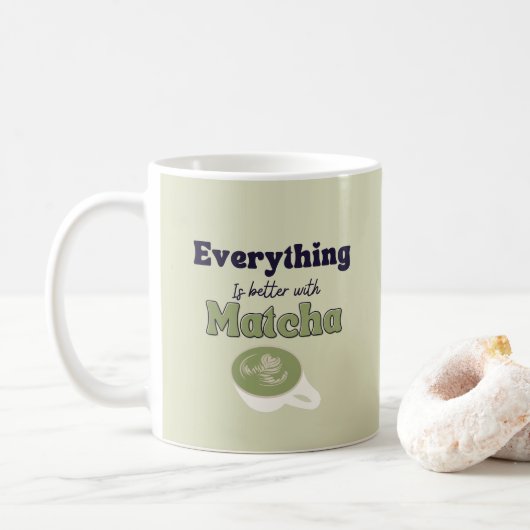 Alles is beter met matcha, Matcha Green Tea Koffiemok (Met donut)