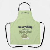 Alles is beter met matcha ,Matcha Groene Thee Schort (Voorkant)