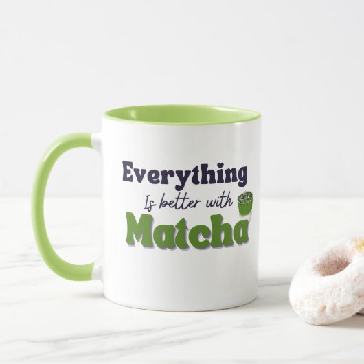Alles is beter met Matcha Mok (Met donut)